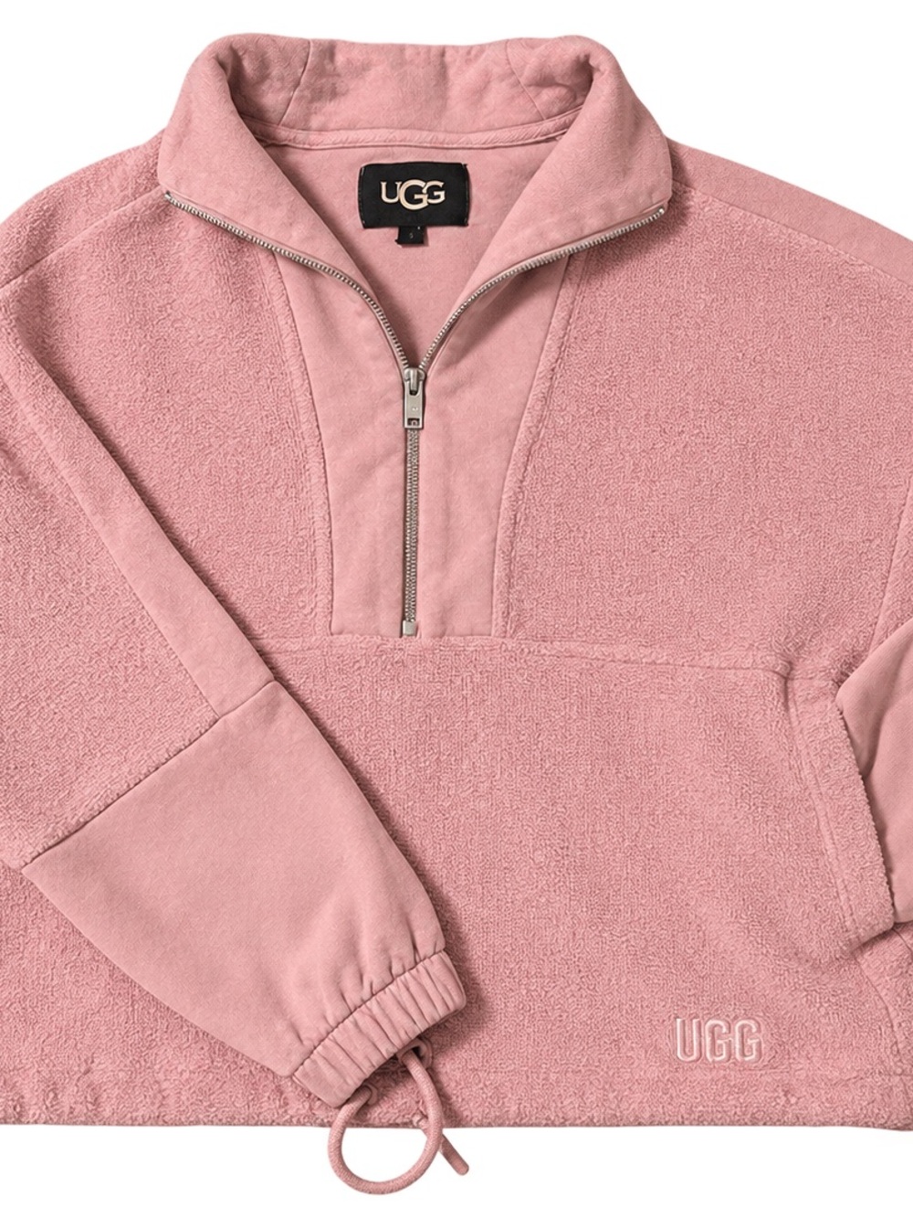UGG Pink Quarter-Zip Pullover